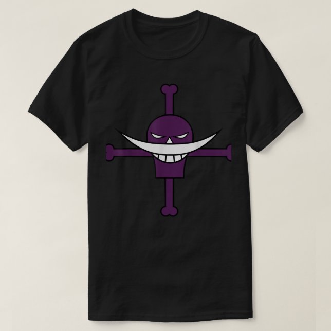 Camiseta Bandera pirata de barba blanca (Diseño del anverso)