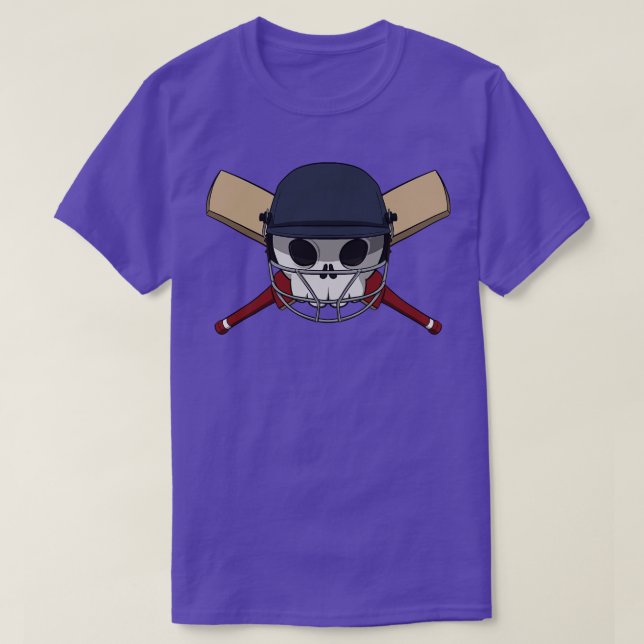 Camiseta Bandera pirata de Jolly, equipo de críquet sin pie (Diseño del anverso)
