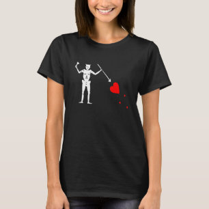 Camiseta Bandera pirata de las barbas negras Jolly Roger