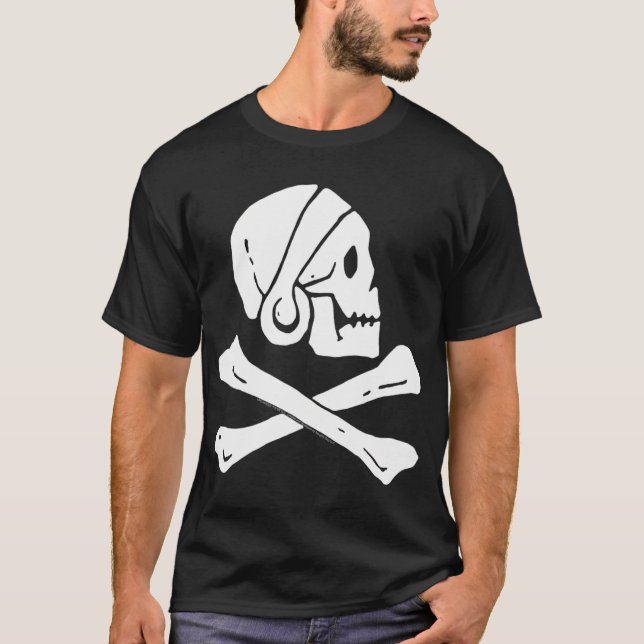 Camiseta Bandera pirata Henry Avery inexplorada (Anverso)