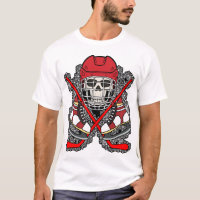 Bandera pirata Jolly Roger de cráneo de hockey sob