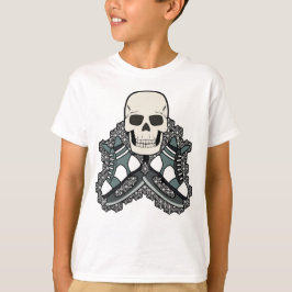Camiseta Bandera pirata Jolly Roger de cráneo de patinaje s