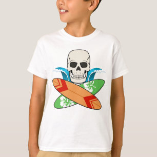 Camiseta Bandera pirata Jolly Roger de cráneo y tablas de s