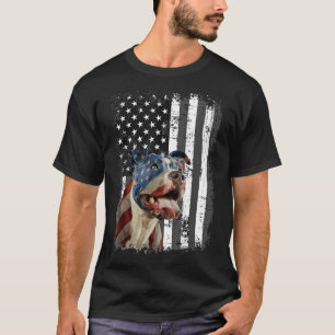 Camiseta Bandera Pitbull Estados Unidos Bandera Estadounide