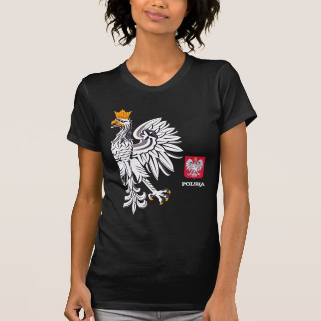 Camiseta Bandera polaca, águila y Polonia Moda Polska/depor (Anverso)