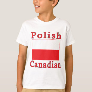 Camiseta Bandera polaca canadiense