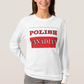 Camiseta Bandera polaca canadiense