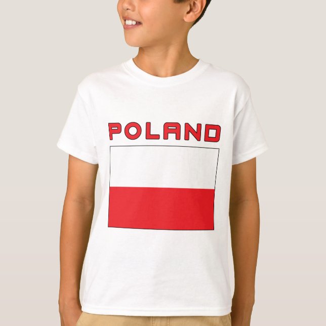 Camiseta Bandera polaca con Polonia (Anverso)