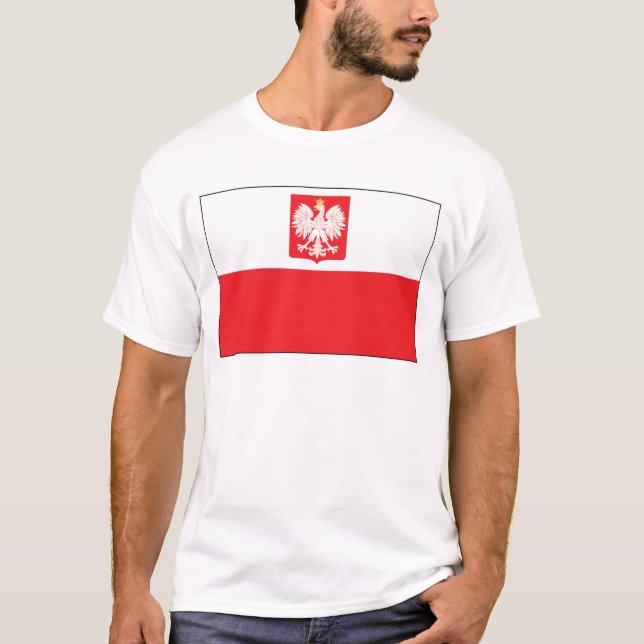 Camiseta Bandera polaca del halcón (Anverso)