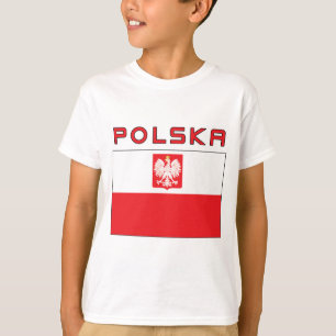 Camiseta Bandera polaca del halcón con Polska