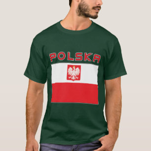 Camiseta Bandera polaca del halcón con Polska