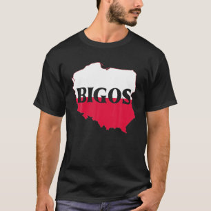 Camiseta Bandera polaca divertida - Comida polaca Bigos Dis