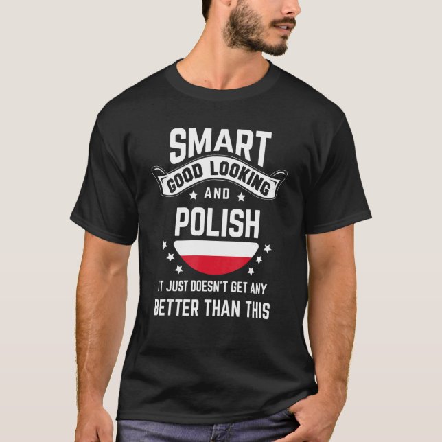 Camiseta Bandera Polaca Orgullo Nativo  Polonia Raíces Pola (Anverso)