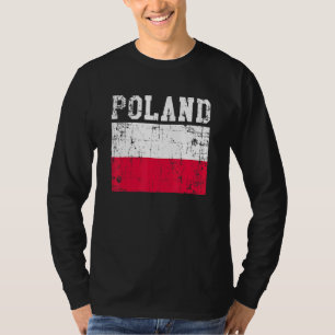 Camiseta Bandera polaca retro vintage raíces polacas
