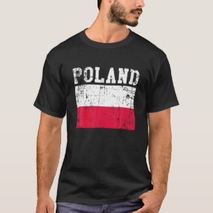 Camiseta Bandera polaca retro vintage raíces polacas