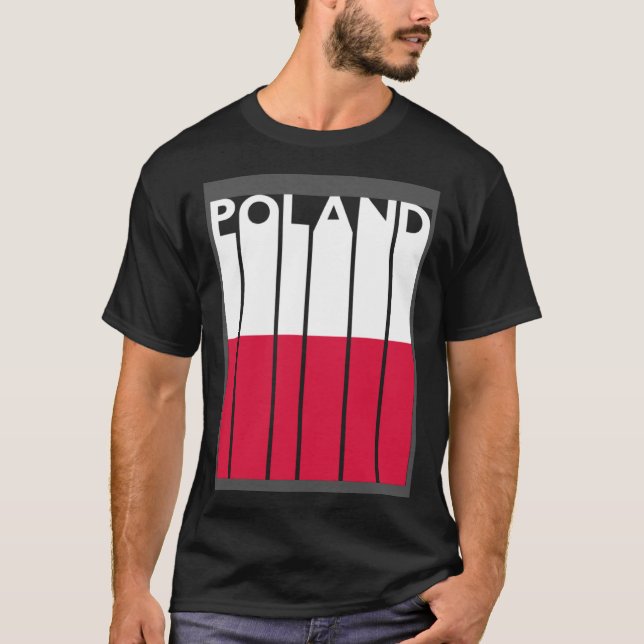 Camiseta Bandera polaca vintage (Anverso)