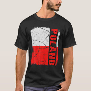 Camiseta Bandera polaca vintage Polonia Orgullo Raíces Here