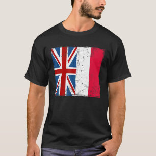 Camiseta Bandera polaca y bandera de la Unión Jack e ideas