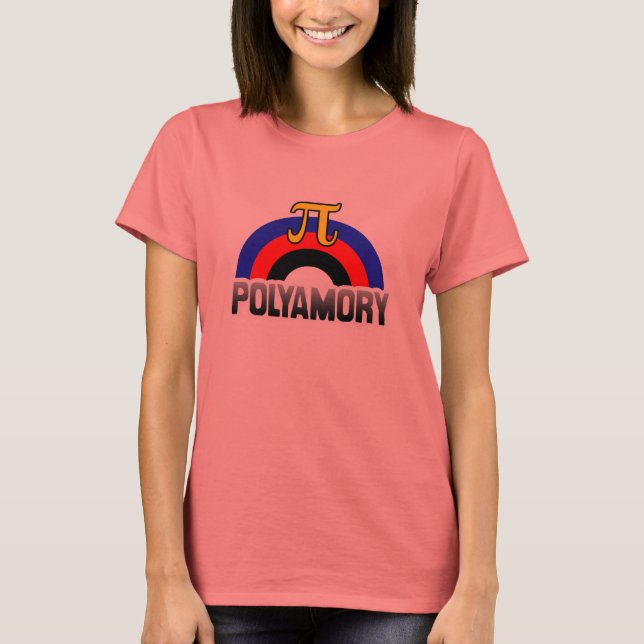 CAMISETA BANDERA POLIAMORIA DE RAINBOW (Anverso)