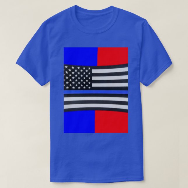 Camiseta Bandera policial (Diseño del anverso)