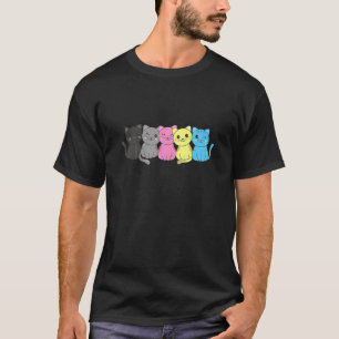 Camiseta Bandera Poligénero Montón Orgullo Lgbq Gatos Gato 