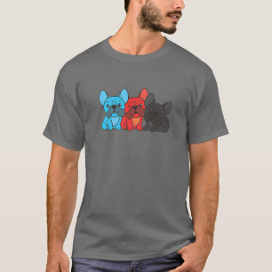 Camiseta Bandera Polyamory Orgullo Lgbtq Perros Bulldog fra