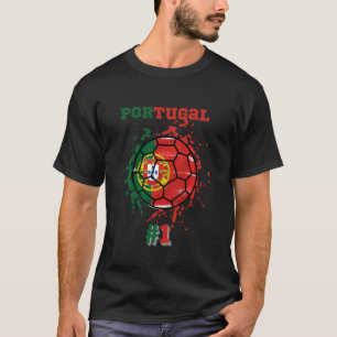Camiseta Bandera Portuguesa #1 Del Baloncesto De Fútbol
