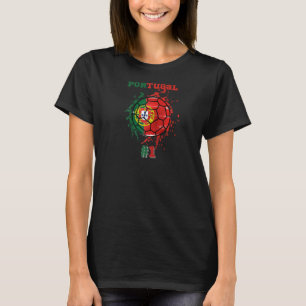 Camiseta Bandera Portuguesa #1 Del Baloncesto De Fútbol