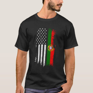Camiseta Bandera Portuguesa Americana - Orgullo Portugal Es