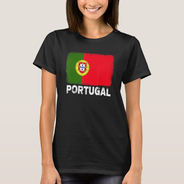 Camiseta Bandera portuguesa apoya a las mujeres portuguesas (Anverso)