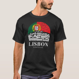Camiseta Bandera portuguesa de la ciudad de Lisboa