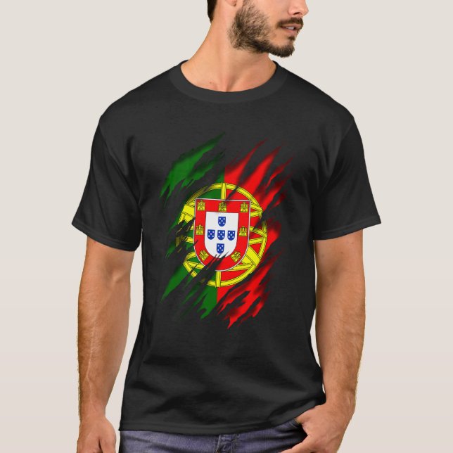 Camiseta Bandera Portuguesa De Portugal (Anverso)