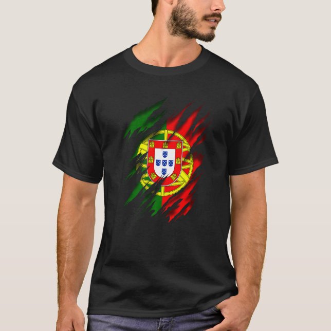 Camiseta Bandera Portuguesa De Portugal (Anverso)