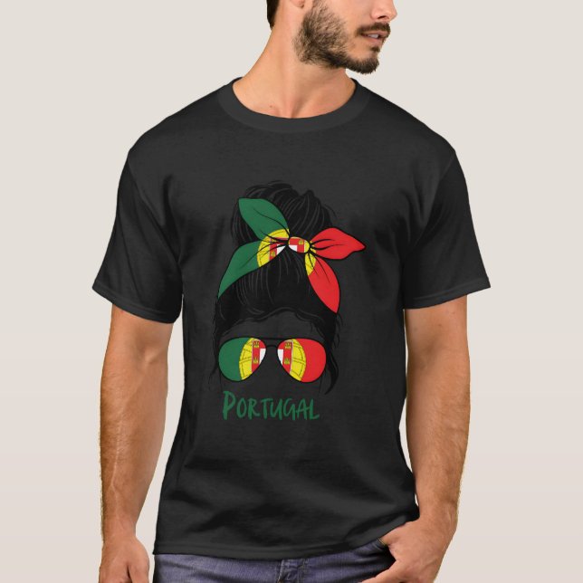 Camiseta Bandera portuguesa de Portugal orgullosa (Anverso)
