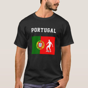 Camiseta Bandera portuguesa del deporte de fútbol