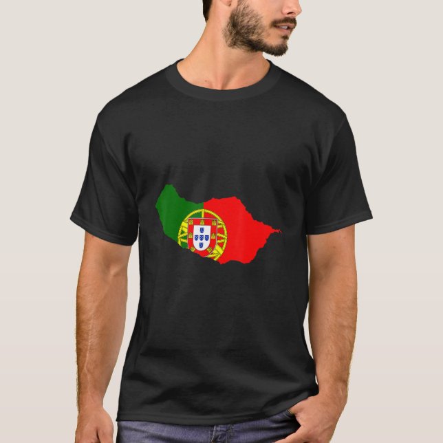 Camiseta Bandera portuguesa en Madeira (Anverso)