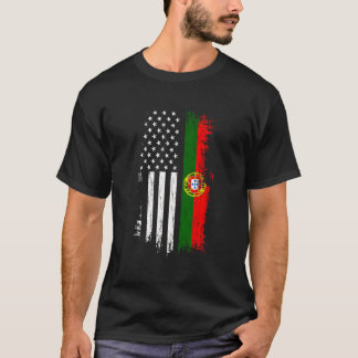 Camiseta Bandera Portuguesa Estadounidense Orgullo Portugal