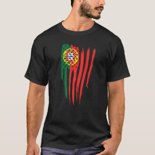 Camiseta Bandera portuguesa norteamericana bandera de Estad