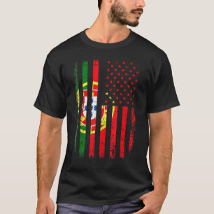 Camiseta Bandera portuguesa norteamericana Portugal América
