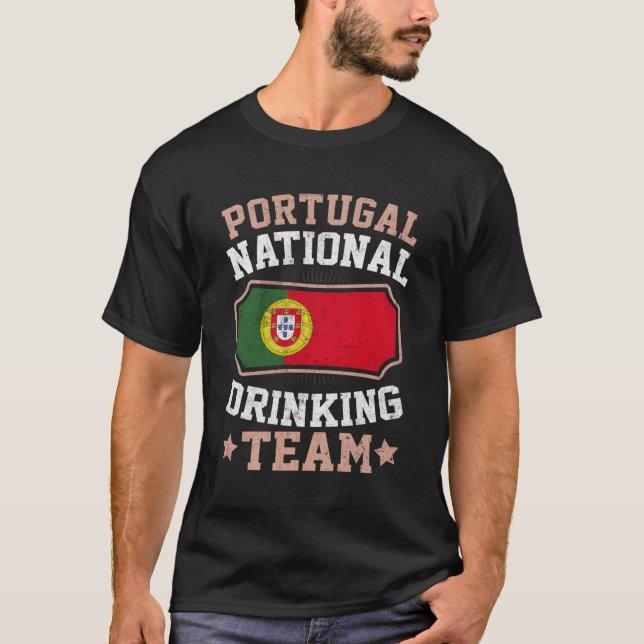 Camiseta Bandera portuguesa orgullosa (Anverso)