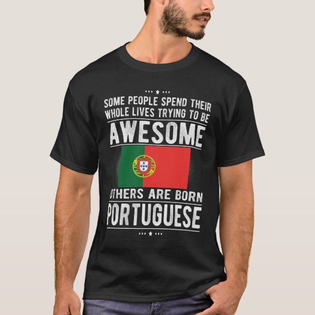 Camiseta Bandera portuguesa Patrimonio portugués Raíces por (Anverso)