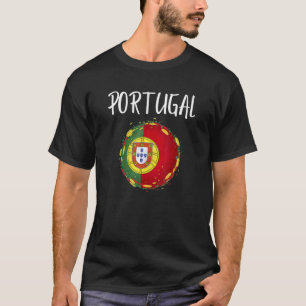 Camiseta Bandera portuguesa Patriótica Elegante aplastante
