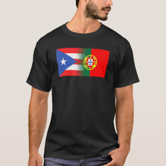 Camiseta Bandera portuguesa puertorriqueña Puerto Rico Port