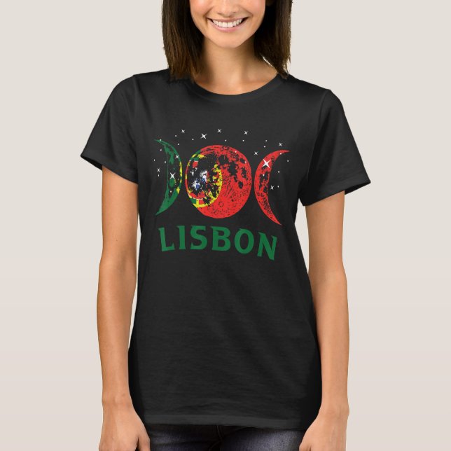Camiseta Bandera portuguesa retro portuguesa de Lisboa 1 (Anverso)