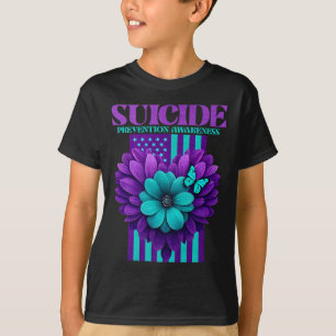 Camiseta Bandera Premium De Concientización Sobre Prevenció
