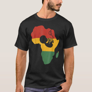 Camiseta Bandera preñada del mes de la historia negra afroa