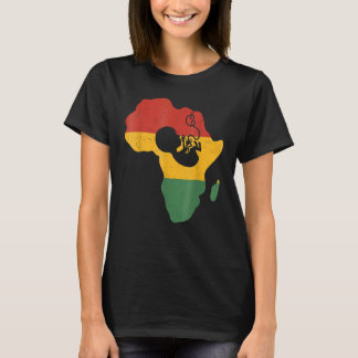 Camiseta Bandera preñada del mes de la historia negra afroa