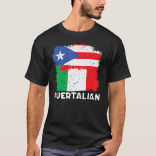 Camiseta Bandera Puertaliana Puerto Rico E Italiana