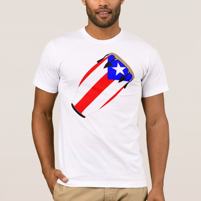 Camiseta Bandera Puerto Rico del Conga (Anverso)