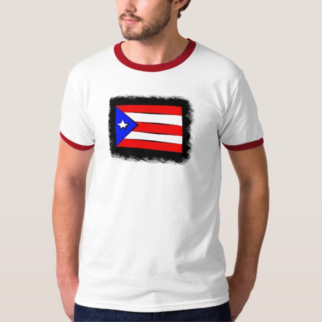 Camiseta Bandera puertorriqueña (Anverso)